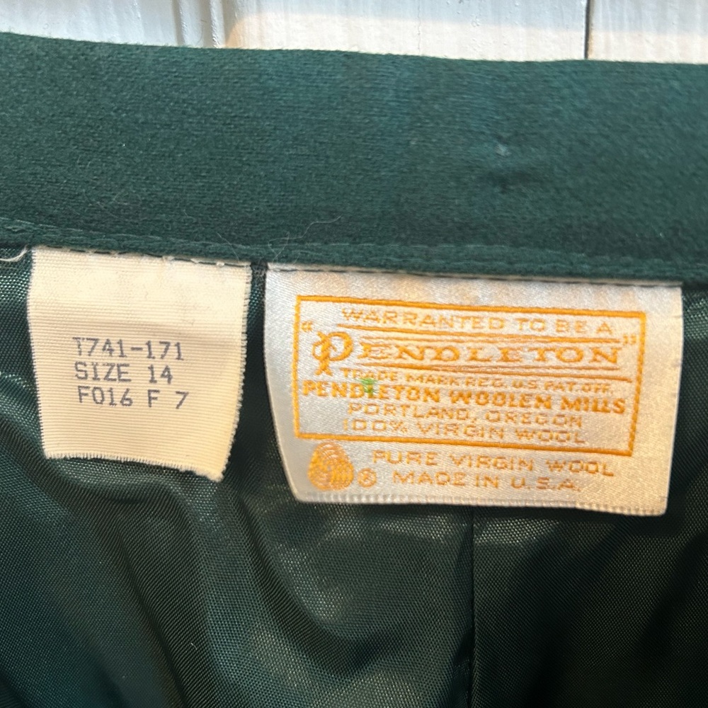 Vintage Women’s Pendleton Wool Pants, Size 14